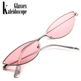 Metal Frame Cat Eye Sunglasses