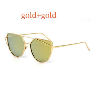 Rose Gold Mirror Sunglasses