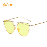 Rose Gold Mirror Sunglasses